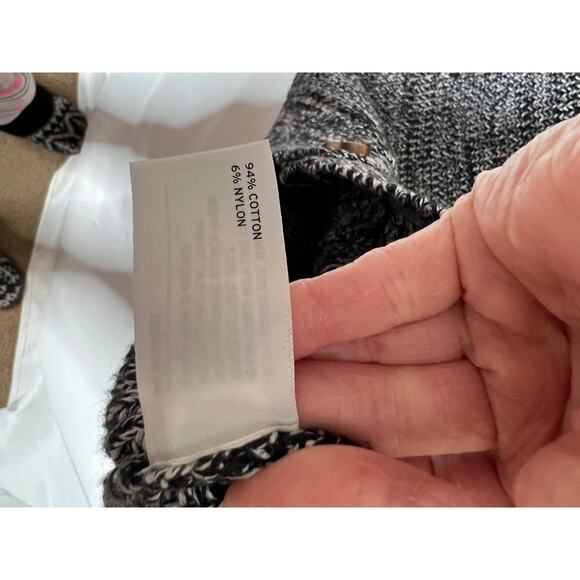 Duluth Trading size M cardigan button-up black/white/gray outdoors gorpcore - Picture 6 of 7